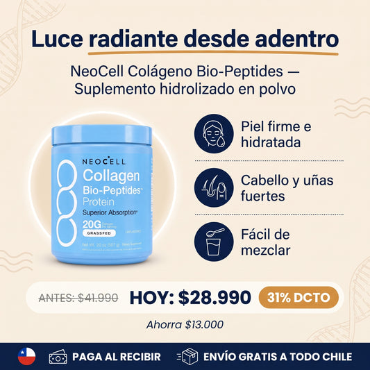 NeoCell Colágeno Bio-Peptides — Piel Más Firme e Hidratada