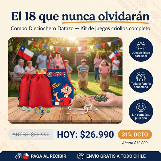 Combo Dieciochero Datazo — Juegos Criollos Completos para Toda la Familia