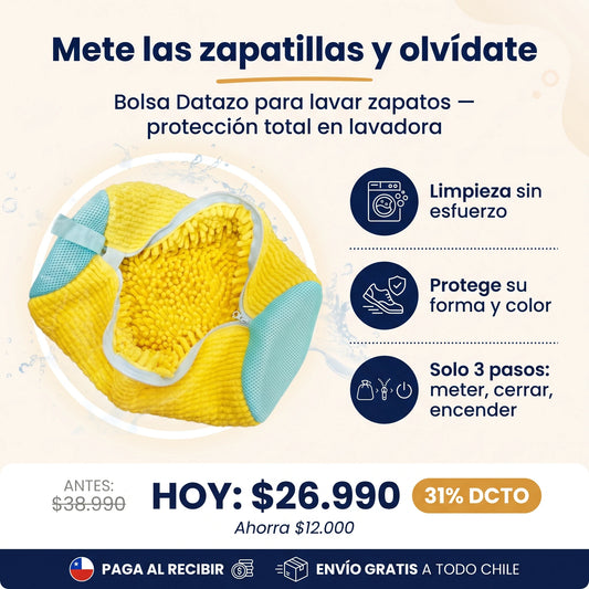 Bolsa Datazo para Lavar Zapatos — Protección Total en la Lavadora