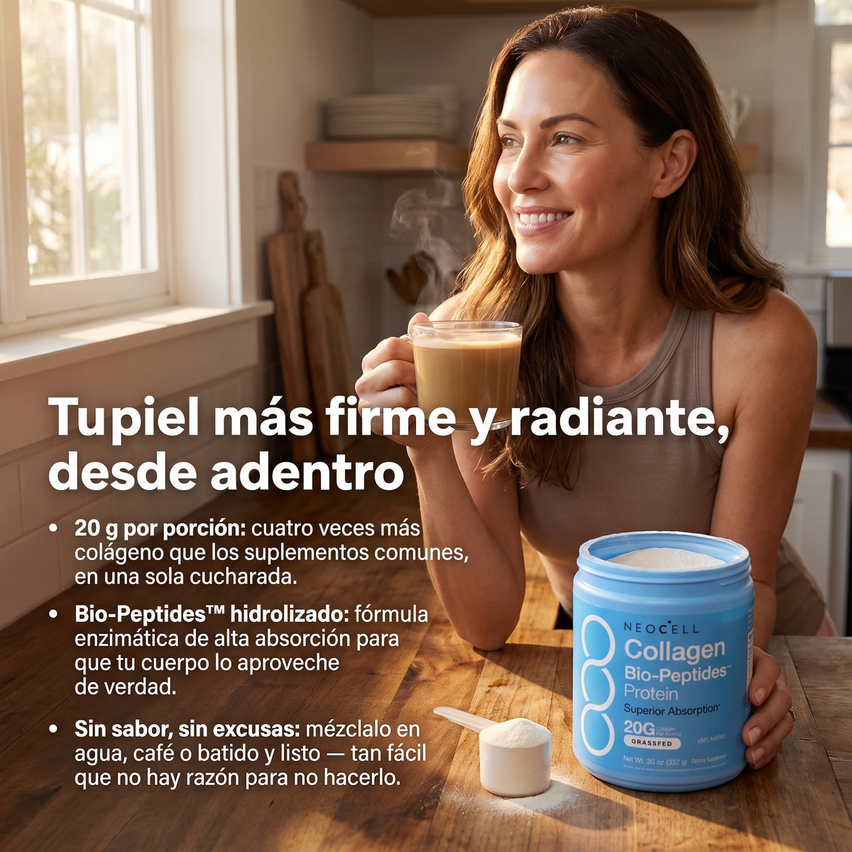 NeoCell Colágeno Bio-Peptides — Piel Más Firme e Hidratada